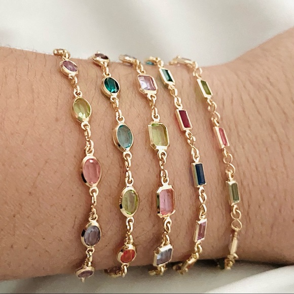 Multicolor Crystal Bracelet - Picture 11 of 14